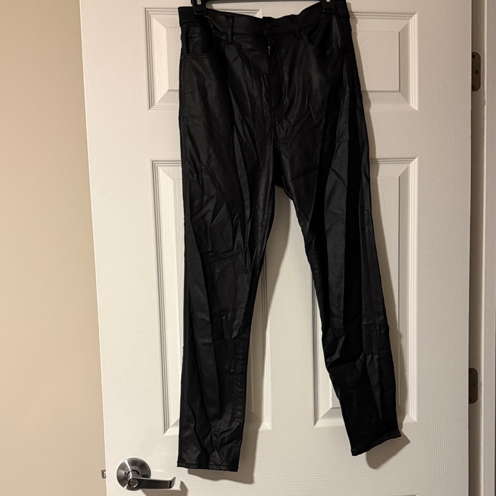 LOFT Women's Black Leather Pants